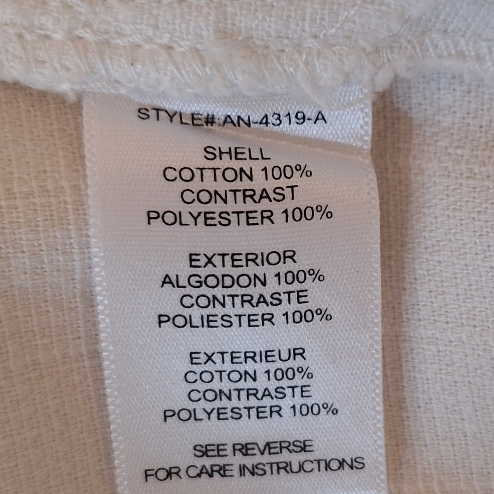 Aryn K white pleated textured cotton Melinda shorts XS *K - Picture 6 of 6